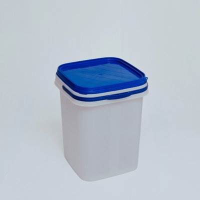 Aksh Industries white bucket blue lid
